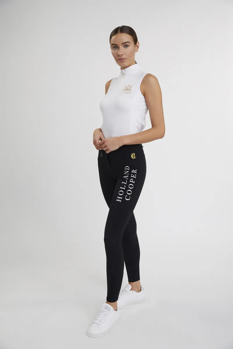 Holland Cooper Equestrian Sleeveless Base Layer- White